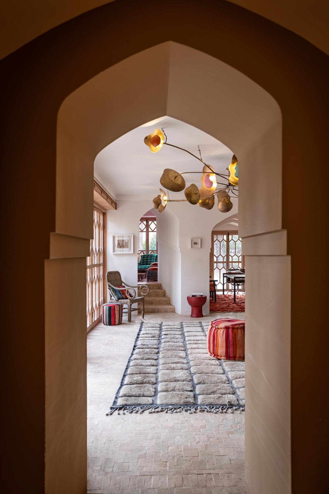 Arched corridor interior