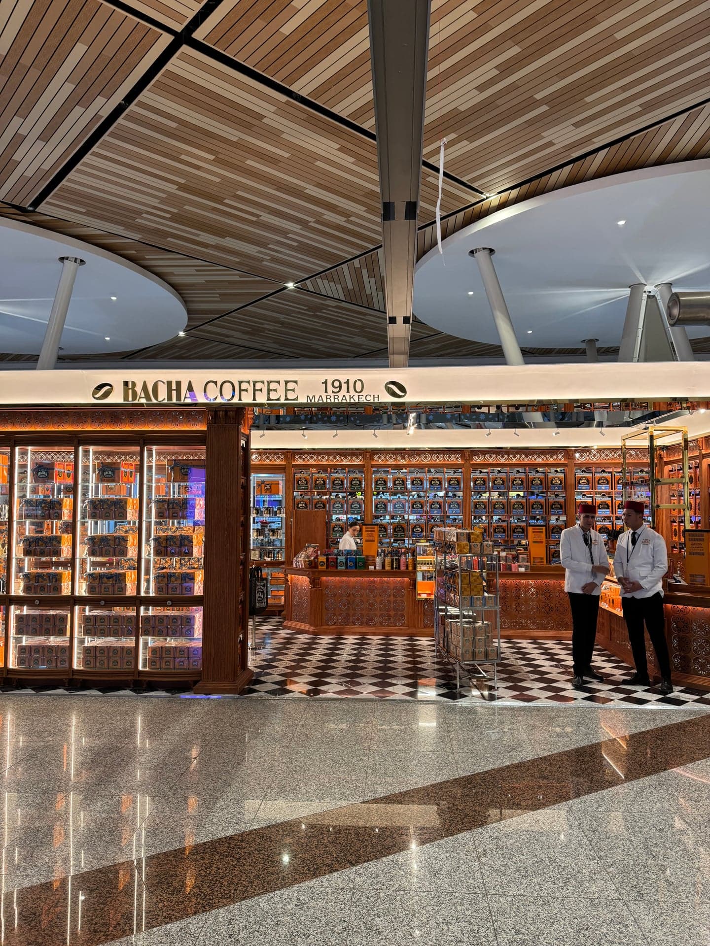 Bacha Coffee at Marrakech-Menara Airport: the brand returns to the city where it began